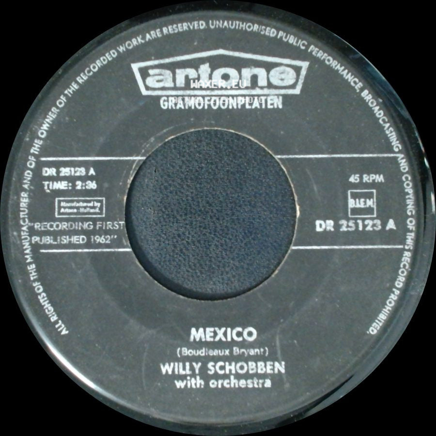 Willy Schobben With Orchestra - Mexico / Napoli side A
