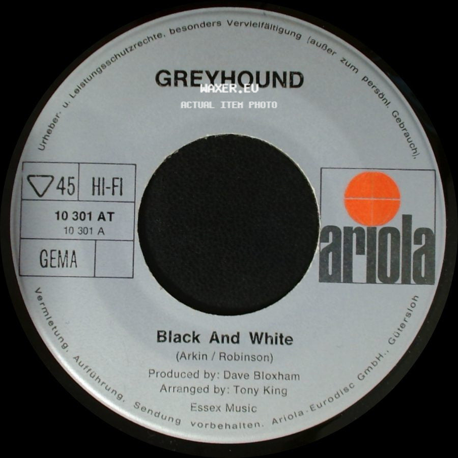 Greyhound - Sand In Your Shoes / Black And White side B