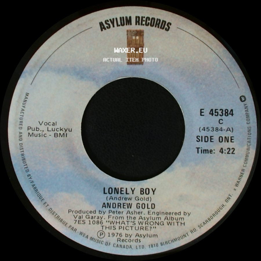 Andrew Gold - Lonely Boy / Must Be Crazy side A