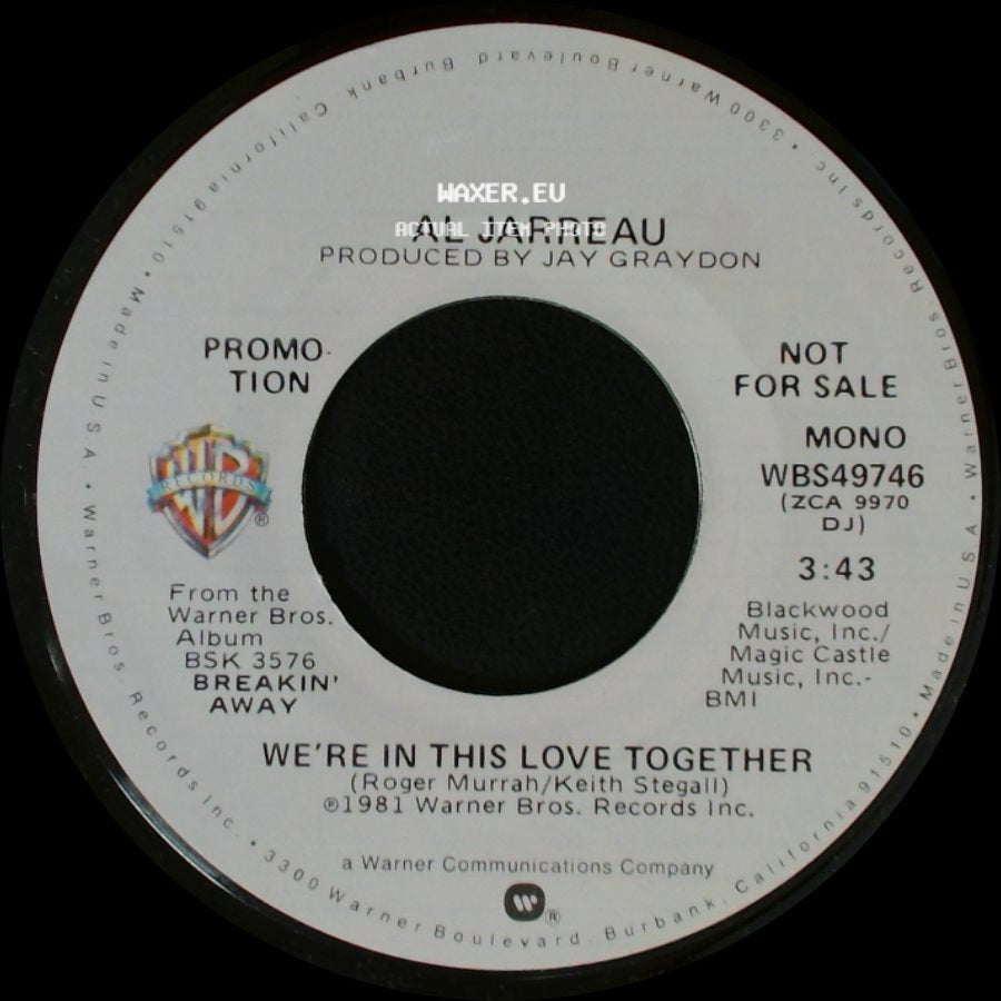 Al Jarreau - We're In This Love Together / We're In This Love Together side B