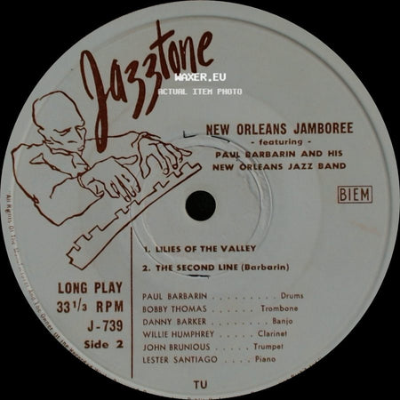 Paul Barbarin And His New Orleans Jazz Band - New Orleans Jamboree / New Orleans Jamboree side B