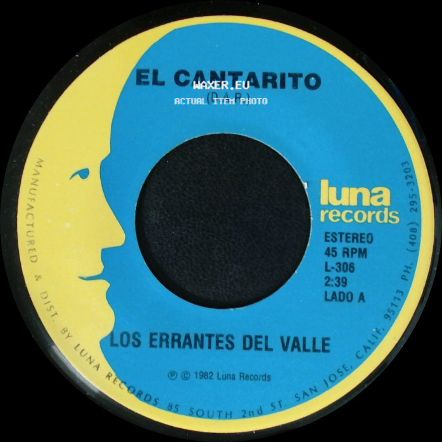 Los Errantes Del Valle - El Cantarito (D.A.R.) / Maria Luisa side A