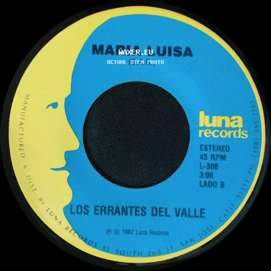 Los Errantes Del Valle - El Cantarito (D.A.R.) / Maria Luisa side B