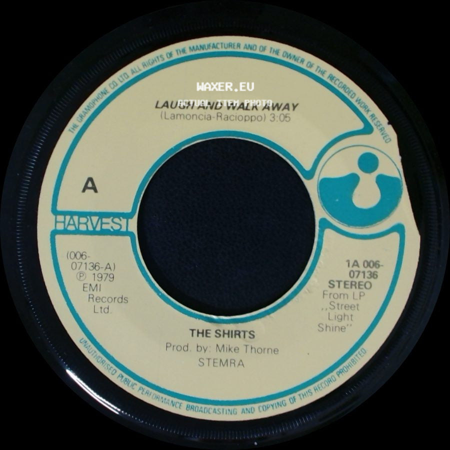 The Shirts - Laugh And Walk Away / Maybe, Maybe Not side A