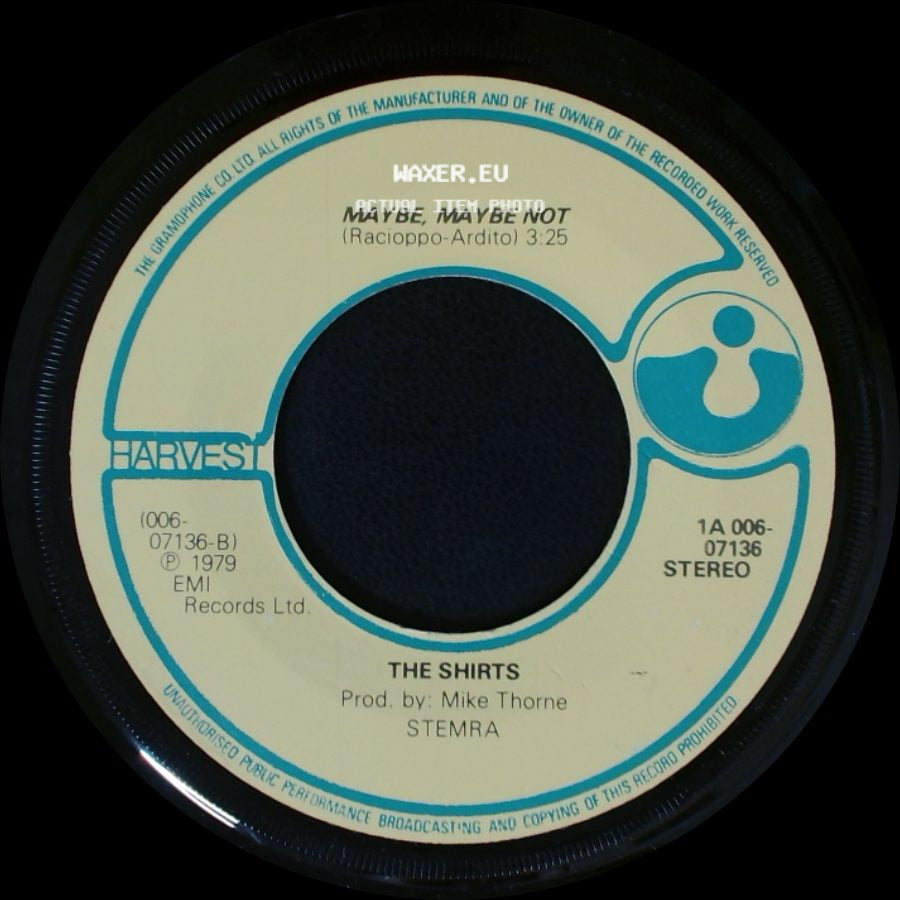 The Shirts - Laugh And Walk Away / Maybe, Maybe Not side B