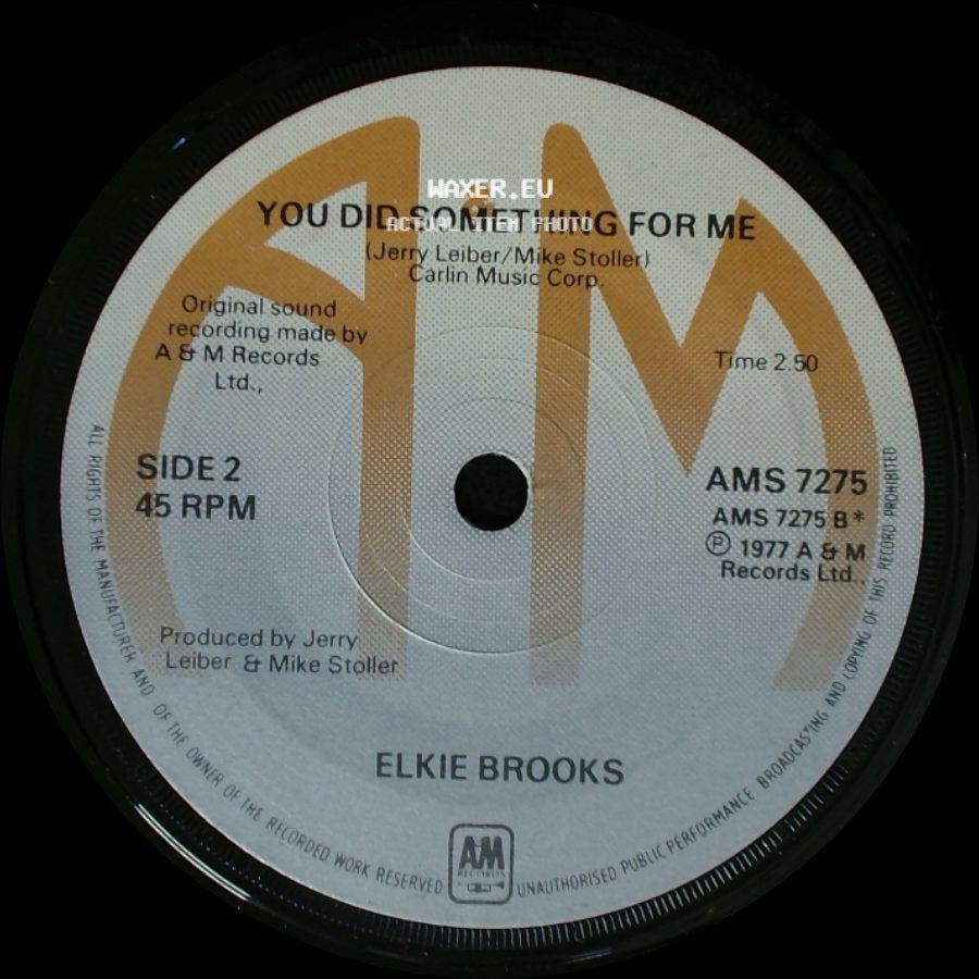 Elkie Brooks - Pearl's A Singer / You Did Something For Me side B