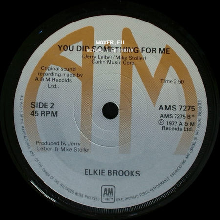 Elkie Brooks - Pearl's A Singer / You Did Something For Me side B