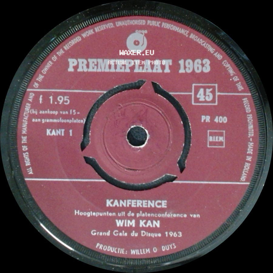 Wim Kan - Kanference / Unknown Title B side A