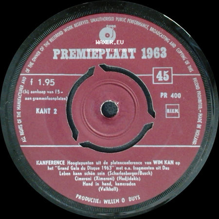 Wim Kan - Kanference / Unknown Title B side B