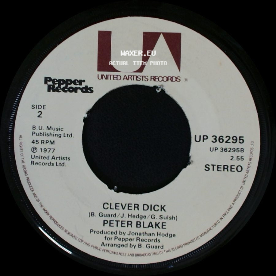 Peter Blake - Lipsmackin' Rock 'n Rollin' / Clever Dick side B