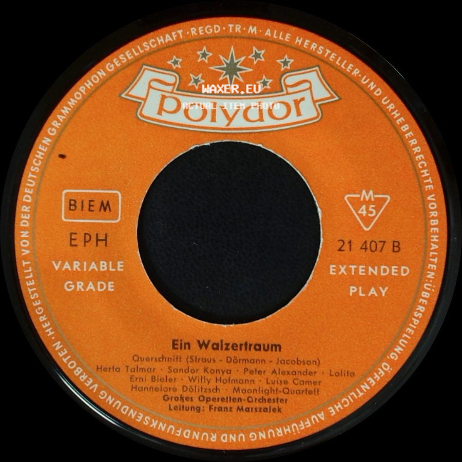 Unknown Artist - Ein Walzertraum / Ein Walzertraum side A
