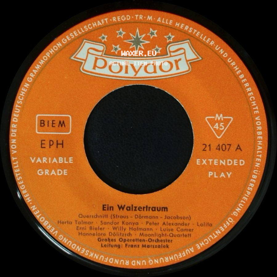 Unknown Artist - Ein Walzertraum / Ein Walzertraum side B