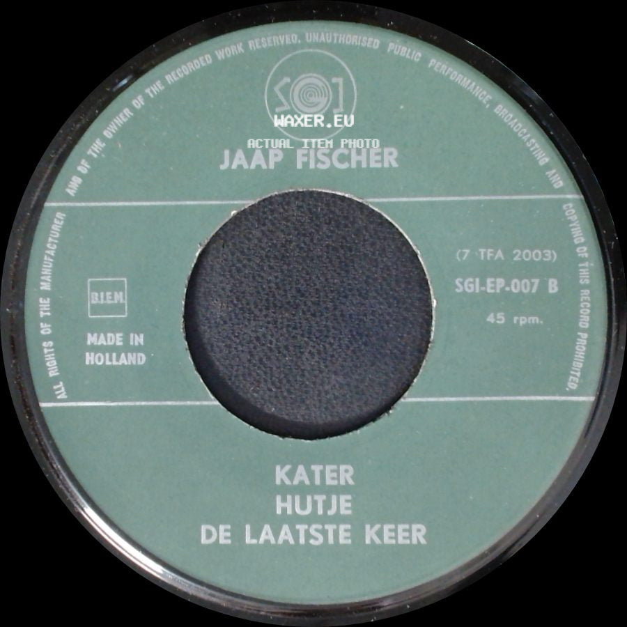Jaap Fischer - Monniken De Koning Peer / Kater Hutje De Laatste Keer side B