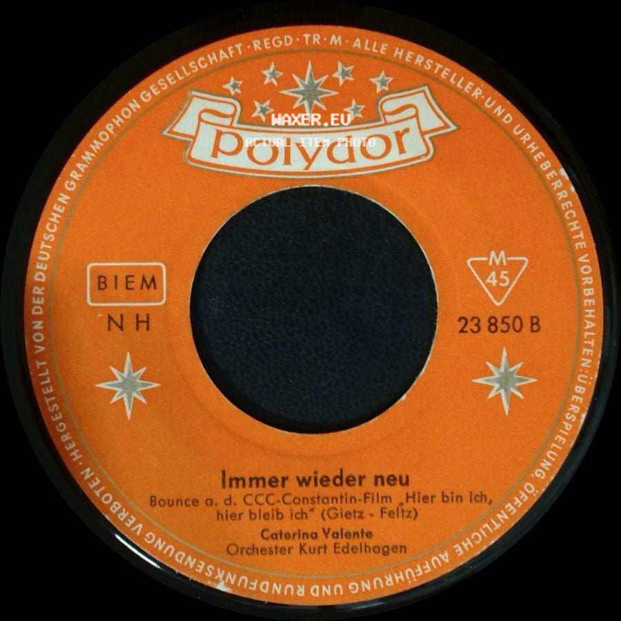 Caterina Valente - Immer Wieder Neu / Mal Sehn, Kapitän side A