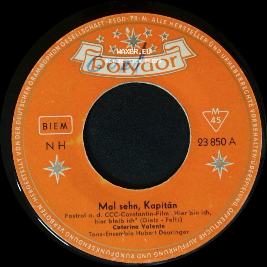 Caterina Valente - Immer Wieder Neu / Mal Sehn, Kapitän side B