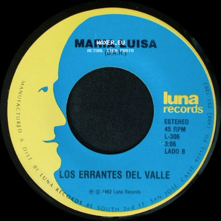 Los Errantes Del Valle - El Cantarito (D.A.R.) / Maria Luisa side B