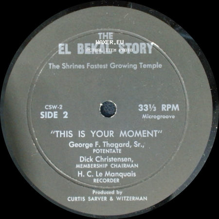 The El Bekal Story - This Is Your Moment / This Is Your Moment side B