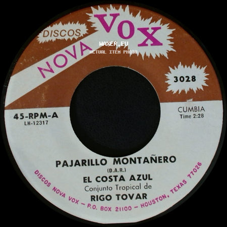 El Costa Azul - El Dia Que Seas Para Mi / Pajarillo Montañero side B