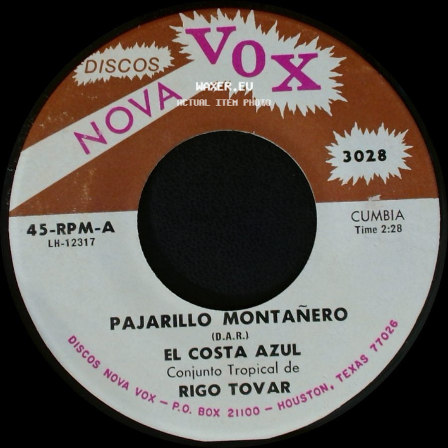 El Costa Azul - El Dia Que Seas Para Mi / Pajarillo Montañero side B