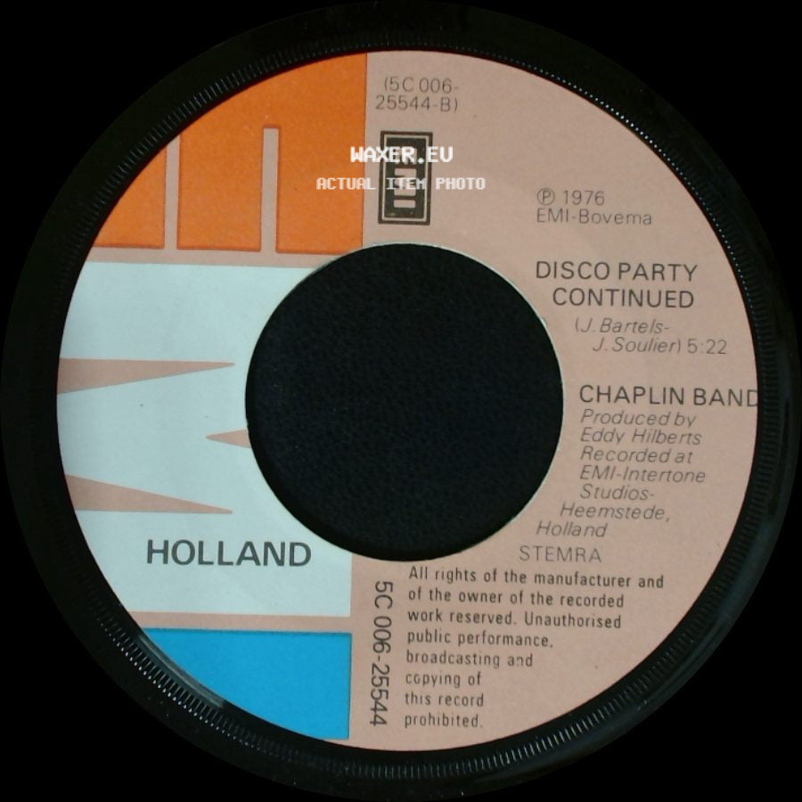 Chaplin Band - Disco Party Continued / Let's Have A Party side A