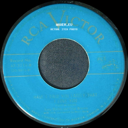 Tony Martin And Elsa Williams - Have I Told You Lately That I Love You / I Wore My Pajamas side A
