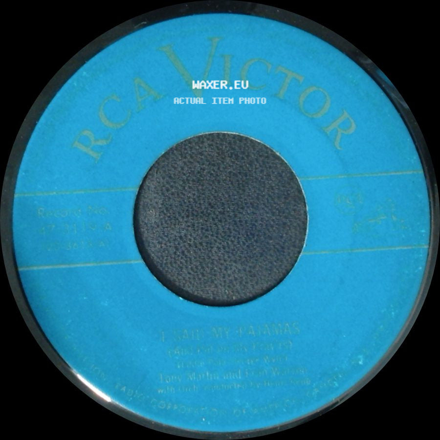 Tony Martin And Elsa Williams - Have I Told You Lately That I Love You / I Wore My Pajamas side B
