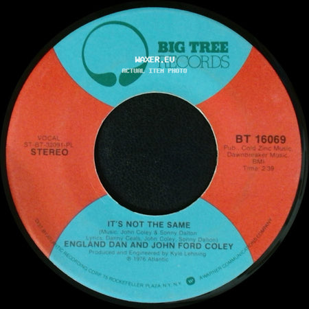 England Dan And John Ford Coley - I'd Really Love To See You Tonight / It's Not The Same side B