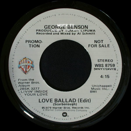 George Benson - Love Ballad (Edit) / Love Ballad (Edit) side B