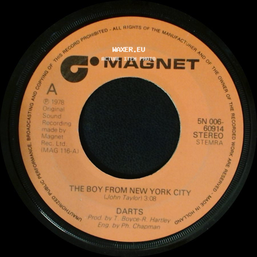 Darts - The Boy From New York City / Bones side A
