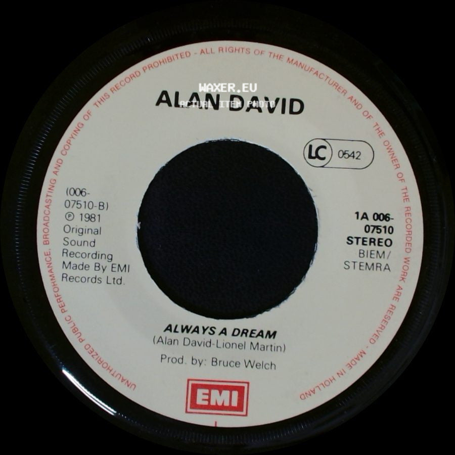 Alan David - Always A Dream / Dreaming side A