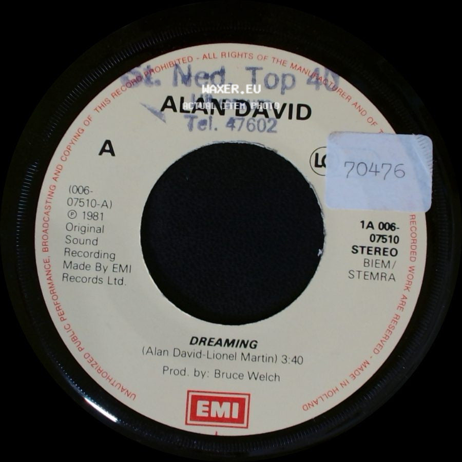 Alan David - Always A Dream / Dreaming side B