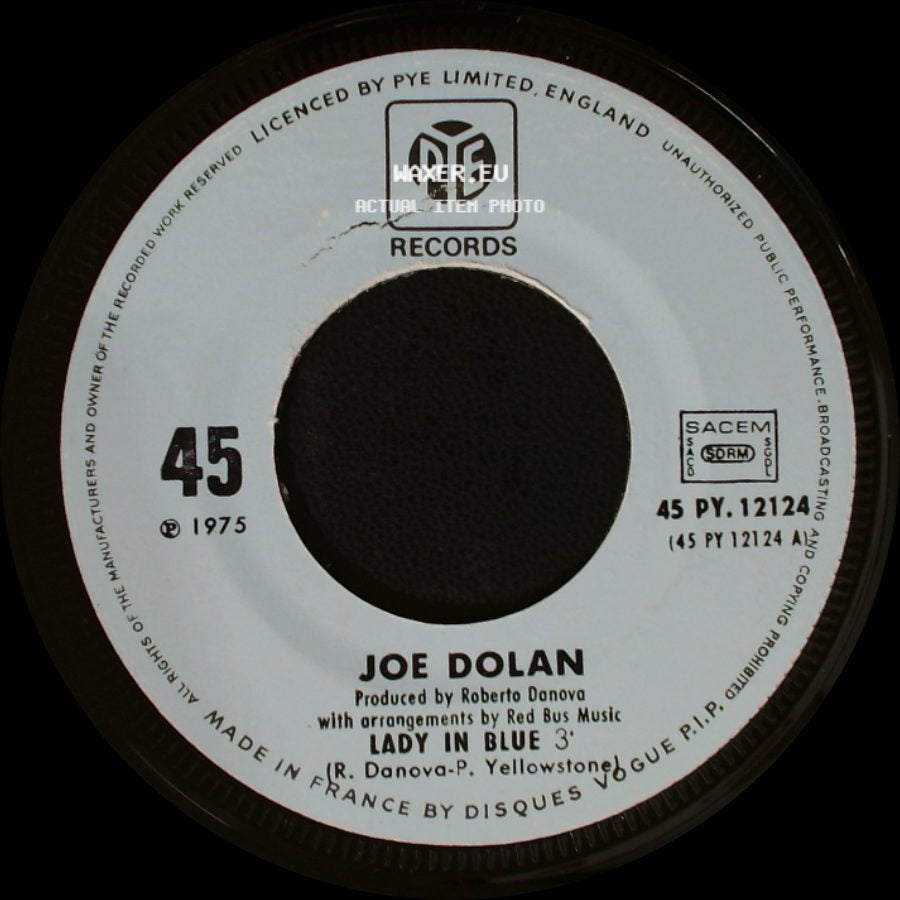 Joe Dolan - Darling Michelle / Lady In Blue side B