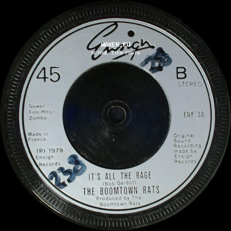 The Boomtown Rats - It's All The Rage / I Don't Like Mondays side A