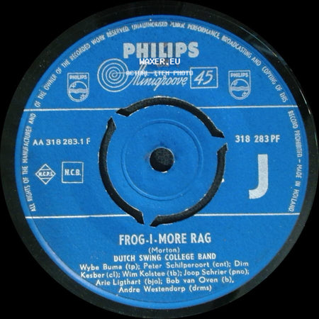Dutch Swing College Band - Frog-I-More Rag / Absent Minded Blues side A