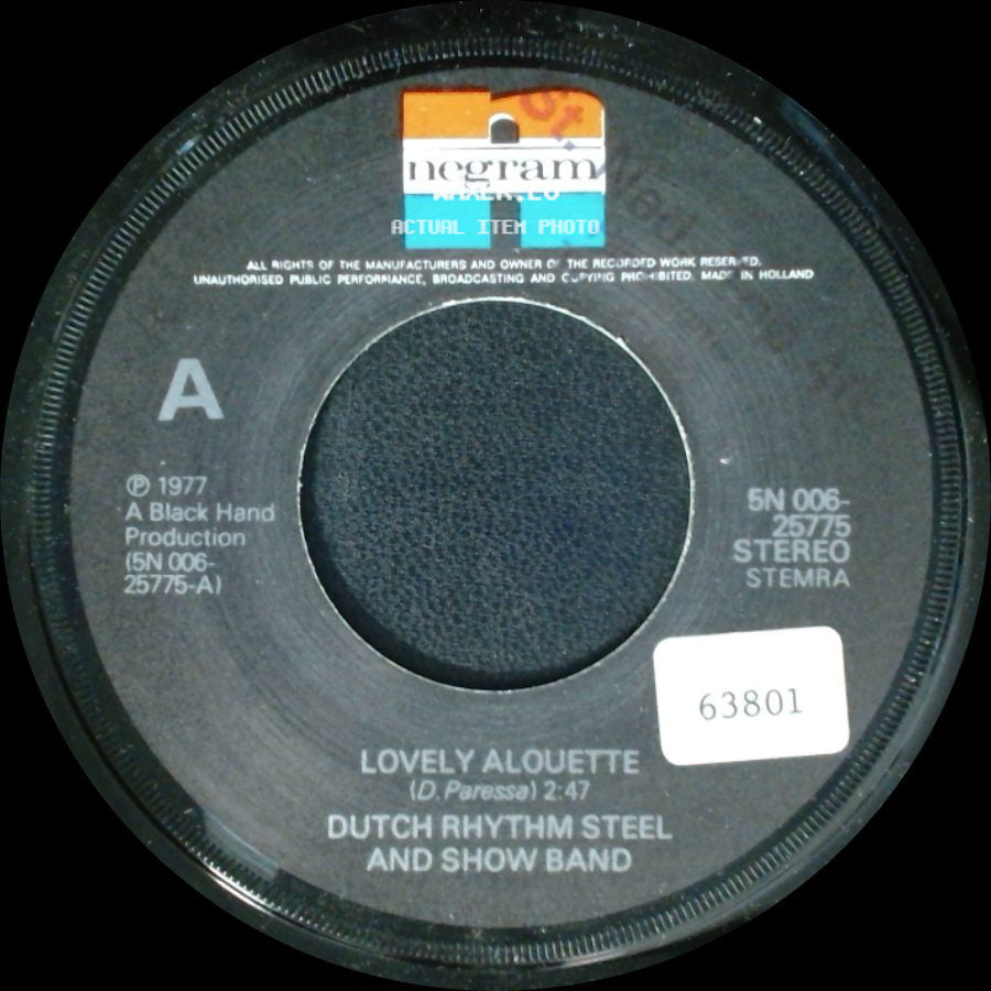 Dutch Rhythm Steel And Show Band - Rosalyn / Lovely Alouette side B