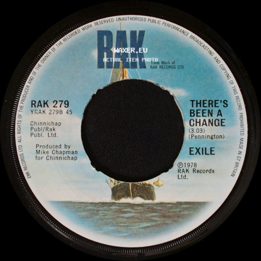 Exile - Kiss You All Over / There's Been A Change side B