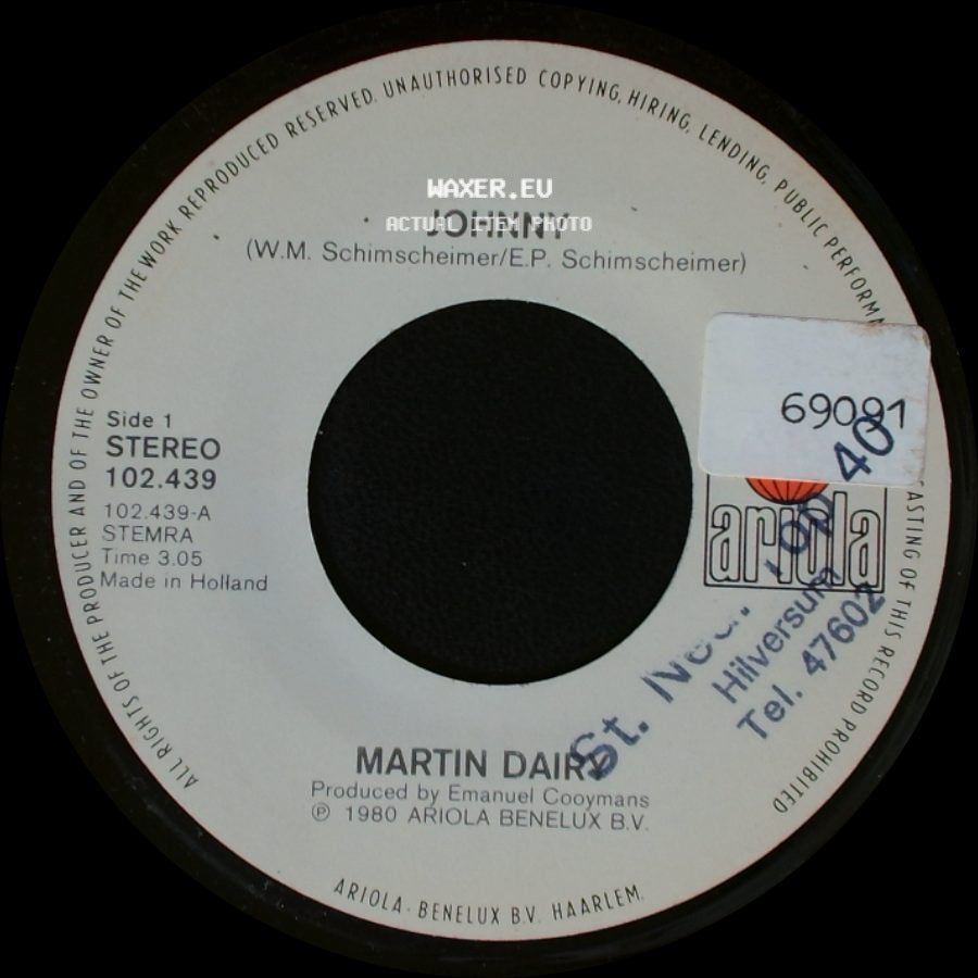 Martin Dairy - Johnny / Your Absence side A