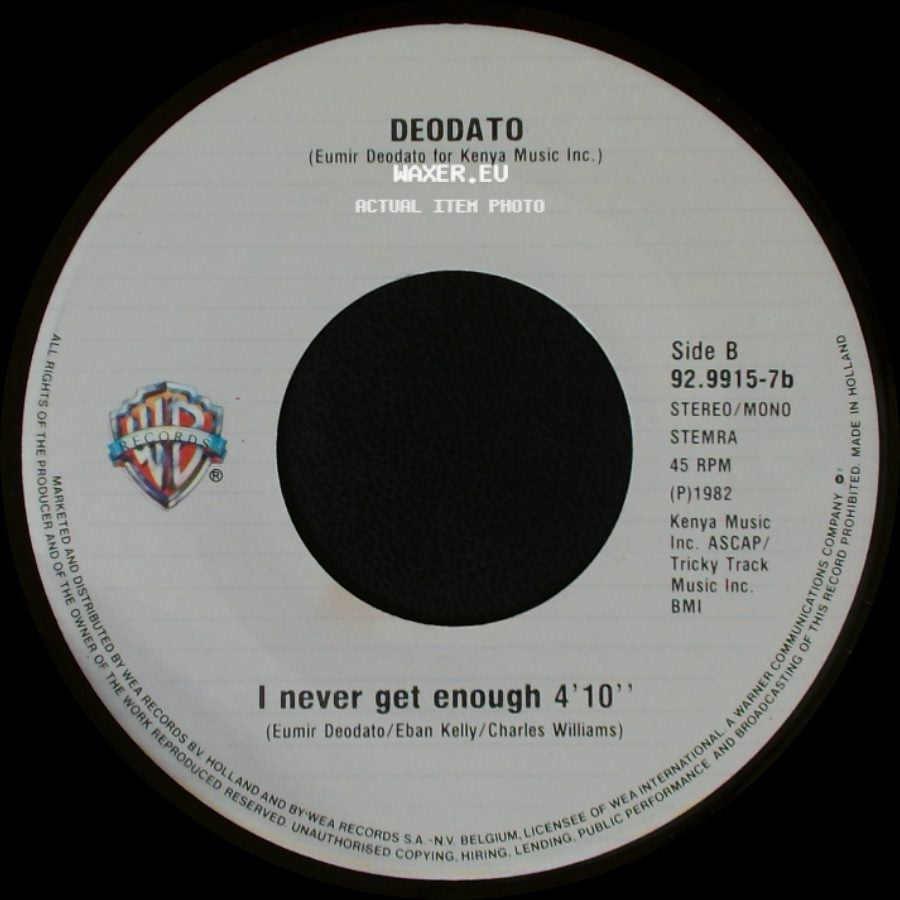Deodato - Keep On Movin' / I Never Get Enough side B