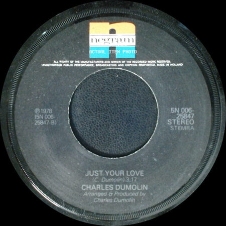 Charles Dumolin - Just Your Love / One Man Band side A