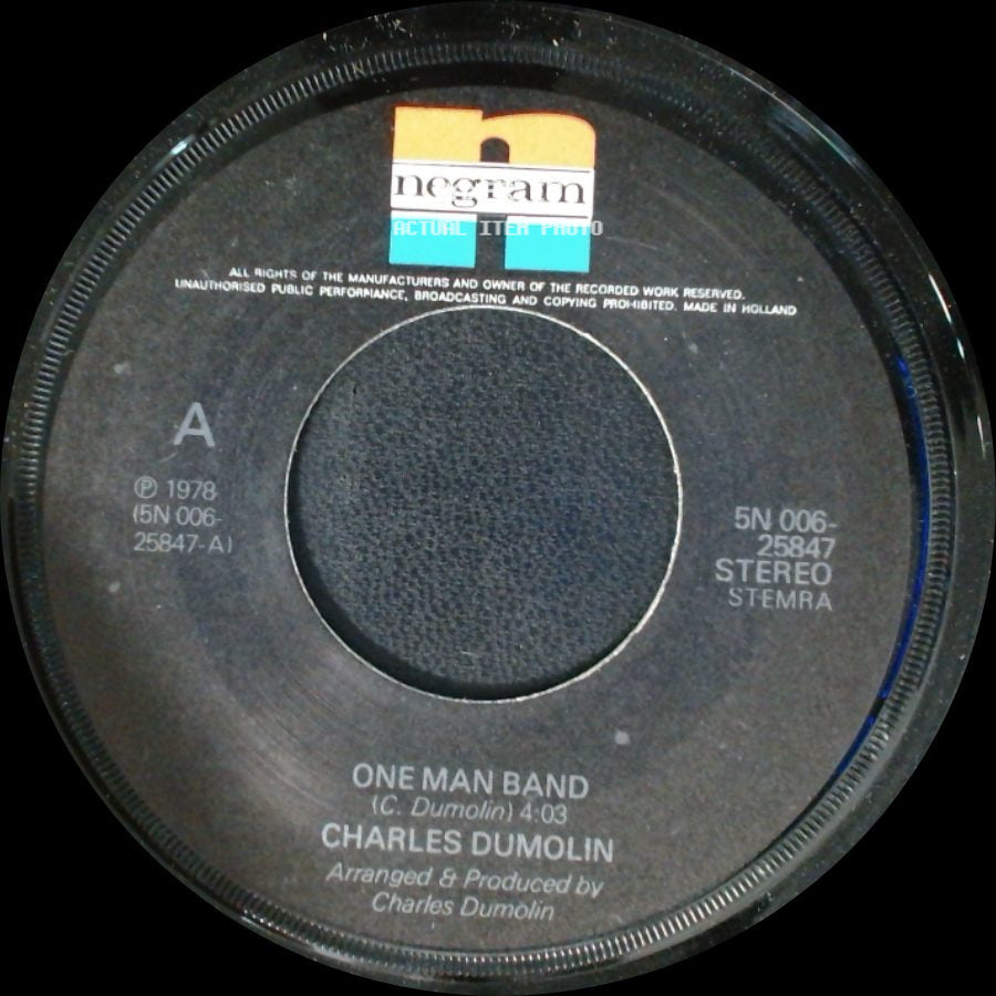 Charles Dumolin - Just Your Love / One Man Band side B