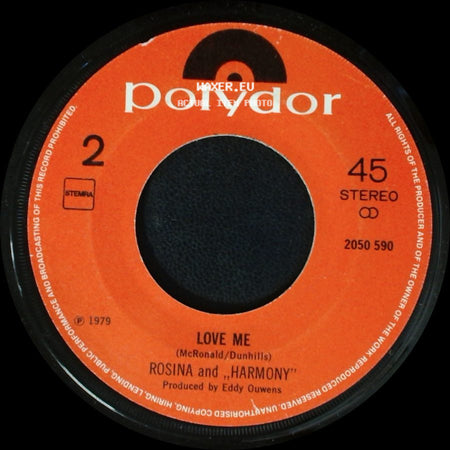 Caravan / Rosina And "Harmony" - Rosina / Love Me side B