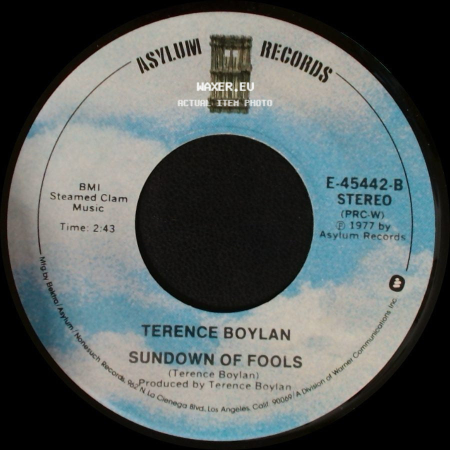 Terence Boylan - Where Are You Hiding? / Sundown Of Fools side B