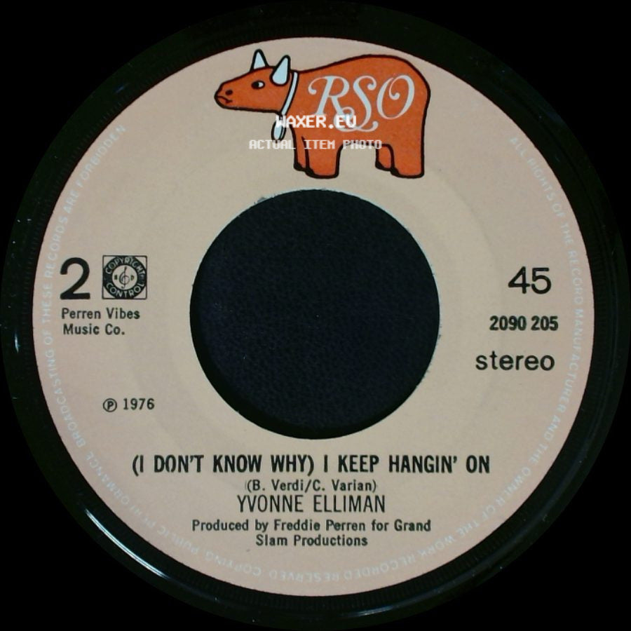 Yvonne Elliman - Love Me / (I Don't Know Why) I Keep Hangin' On side B