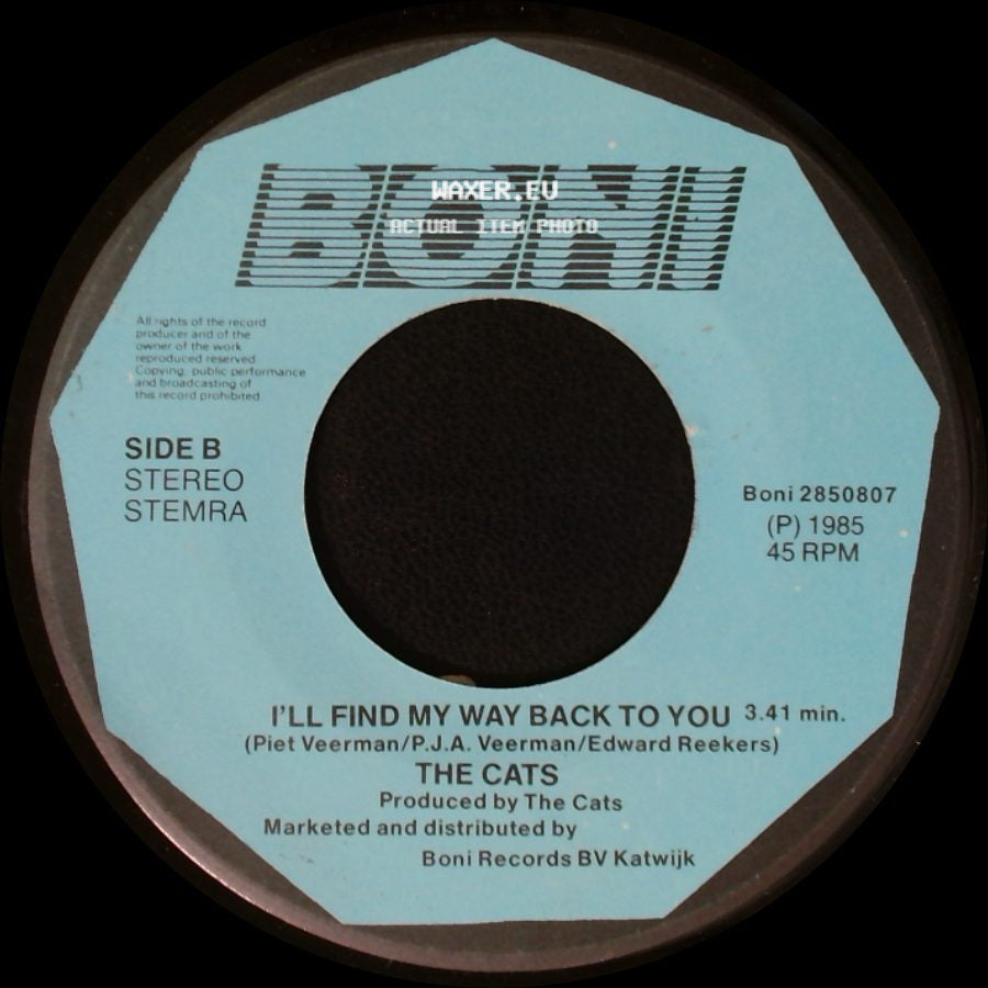The Cats - She's So In Love / I'll Find My Way Back To You side B