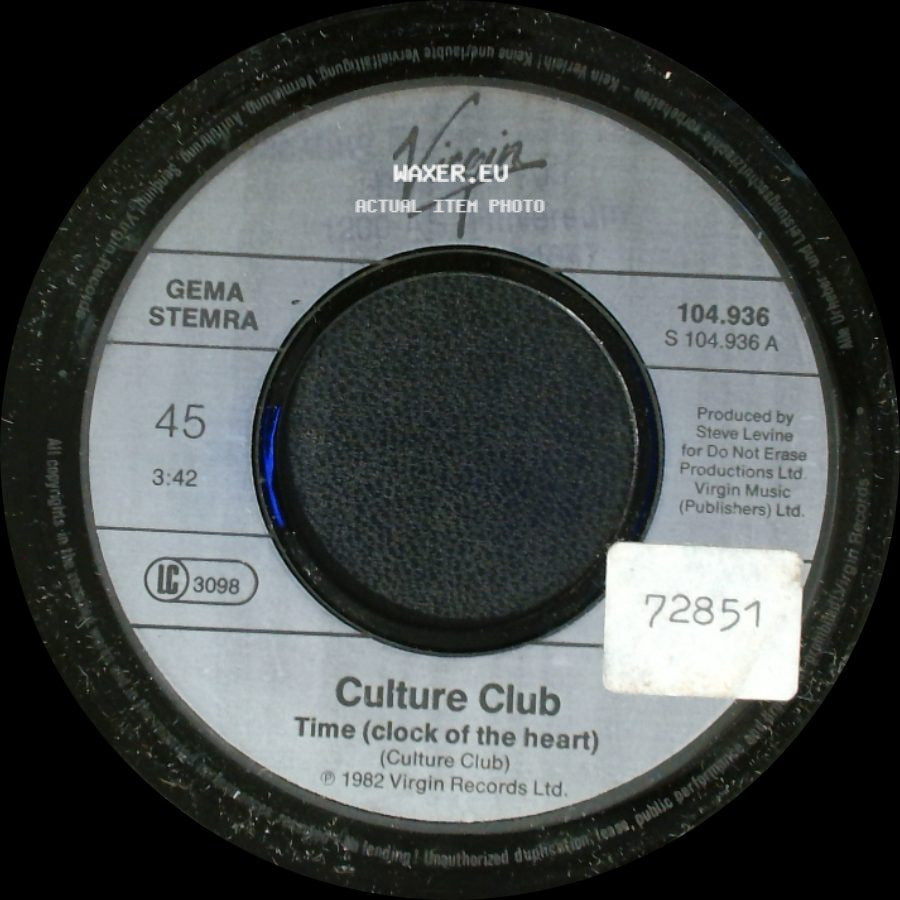 Culture Club - Time (Clock Of The Heart) / White Boys Can't Control It side A
