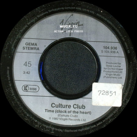 Culture Club - Time (Clock Of The Heart) / White Boys Can't Control It side A
