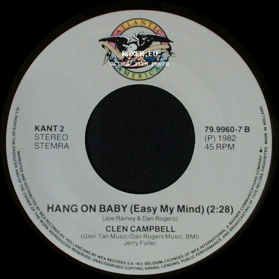 Clen Campbell - Hang On Baby (Easy My Mind) / A Woman's Touch side A