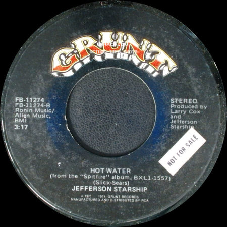 Jefferson Starship - Hot Water / Runaway side A