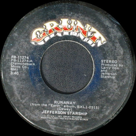 Jefferson Starship - Hot Water / Runaway side B
