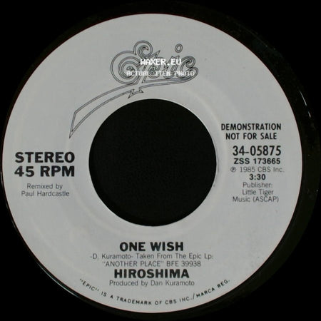 Hiroshima - One Wish / One Wish side A